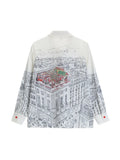 Women Shirt and Blouse Y2k Vintage Korean Style Harajuku Casual Elegant Chic Fashion Loose Long Sleeve Print Polo Shirt Top