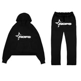 Y2K Harajuku Hip Hop Nofs Pattern Slim Hooded Sweater Men Gothic Casual Fashion Sports Suit For Men And Women For