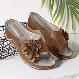 Summer And Autumn New Large-Size Slope And Leisure Flowers Wearing A Word Cold