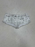 Hot Girl Sexy Low-Waist Hairy Squins Straight Shorts Pure Luster Thin Hot