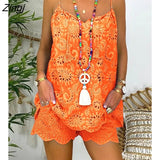 Women Eyelet Embroidery Tassel Top & Shorts Set Women Two Piece Sleeveless Shorts Suit Casual Loose Clothes 2023