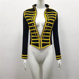 Spring 2021 Sexy Women Fashion Bandage Jacket Full Sleeves Zipper Bandage Celebrity Lady Luxury Coat Slim Party