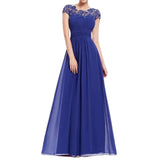 2022 High Waist Lace Patchwork Evening Party Dresses Women Elegant Fashion Solid A-line Wedding Dress Vestidos De
