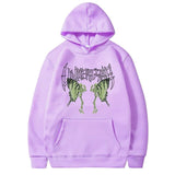 New Oversized Sweatshirt Women Gothic Skull Butterfly Harajuku Print Grunge Hoodies Women Casual Loose Hoodie Tops