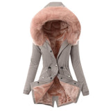Autumn And Winter New Cotton Hoodie Repair Warm Zipper Coat Women