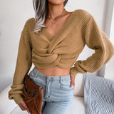 Wind 2025 Autumn/Winter Long-Sleeved Knitted Sweater Women's