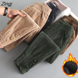 Women Solid Harem Button New Arrival Corduroy Fashionable Ulzzang BF Beam Feet Casual Hot Sale Daily Comfortable