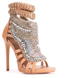 Water Drill Heavy Industry Fine High Heel Size 47 Banquet High Heel Women Sandals
