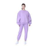 Winter Women's Tracksuit Hoodies Pants Suit Oversized Casual Fleece Two Piece Set Sports Sweatshirts Pullover