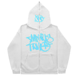 Zipper Hoodies Minus Two Pattern Printing Solid Color Oversized Clothing 2023 New Punk Harajuku Leisure Best Selling