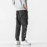 Big Men's Trousers Summer Overalls Men's Trendy Nine-Point Korean Version of The Tide Brand Harem Trousers for
