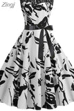 Lace Patchwork Summer Dress Women Elegant Vintage Party Dress Casual Office Ladies Work
