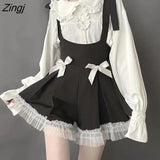 Vintage Gothic Lolita Dress For Women Y2k Punk Dress Elegant Ruffled Sweet Cute Long Sleeve Preppy Style Female