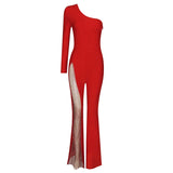Summer Jumpsuits Women High Waist Playsuit Party Clubwear Bodysuit Rompers Mesh Wide Leg Pants Bandage