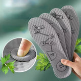 Deodorant Insole Shoe Pads Palmilha 3D Foot Acupressure Insole Men Women Soft Breathable Sports Cushion