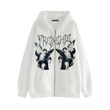 Anime Harajuku Hoodie Women Kpop Y2k Clothes Oversized Sweatshirt Genshin Impact Sweater Zip Up Man Demon Slayer