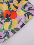 Hawaiian Printed Bandeau Top-Outfit