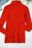 2023 Basic Turtleneck Women Sweaters Autumn Winter Warm Pullover Slim Tops Ribbed Knitted Sweater Jumper Soft Pull