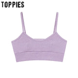womens cropped tops stretch camisoles casual ladies sports tops tees solid