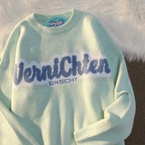 new Japanese anime two-dimensional girl Sweaters women's retro loose long-sleeved Pullover couple casual all-match