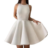 Summer New Women's Pure Color Round Neck Sleeveless Gentle Style