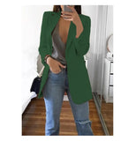 New Fashion Women's Casual Suit Set Multi-color Lapel Slim Cardigan Temperament Commuting Solid Color Suit Coat