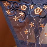 Zingj Transparent Embroidered Thong Women's Transparent G-String Sexy-Outfit