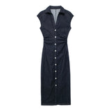 New Flute Dress Shirt Dress