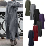Loose Oversized Knit Brushed Hoody