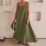 Bump Cotton Leprosy Sling Dress 2025 Spring And Summer