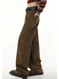 Women's Jeans High Waist Vintage Straight Baggy Denim Pants Streetwear Basic Design Fashion Wide Leg Denim