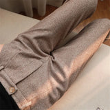 Pants Women's Harem Pencil Pants Spring High Waist Pockets 3XL Suit Pants Office Lady Stripde Zipper