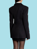 Personality Design Metal Decorative Suit Jacket Woman | Self-Fit Layout Commuting Workplace Fashion