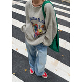 Vintage Billiards Print Downtown Sweater-Outfit