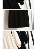 Winter Knitwears Sweater Dresses Office Ladies Elegant Solid Lantern Sleeve High Waist A-line Knitted Dresses 4XL