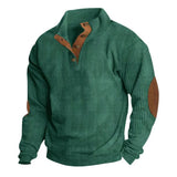 And Winter New Men's Outdoor Jacket Corduroy Leisure Collar Long