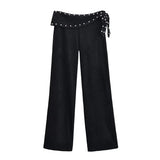 Women's Fashion Cascade Decoration Open Back Design