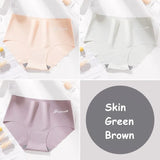 Seamless Panty Set Underwear Female Letter Comfortable Intimates Fashion Female Low-Rise Briefs Ice Silk Lingerie Drop