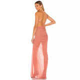 Women's Clothing Sexy Perspective High Open Fork And Bare Back Sling