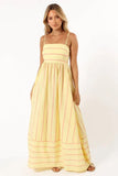 Zingj Spring And Summer Striped Suspenders Open Back Big Clear Fresh Air
