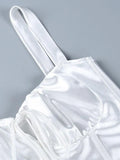Tie Front Satin Corset Top- Outfit