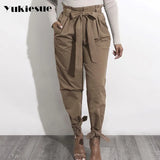 waist pants camouflage loose joggers women army harem camo pants streetwear punk black cargo pants women capris
