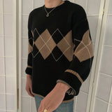 Vintage Argyle Pullover SweaterOutfit