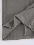Washed Pocket Patched Cargo Jeans- Outfit