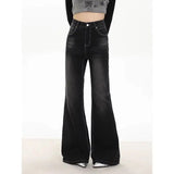 Slim Flared Jeans For Women Streetwear Y2K Style High-waisted Sexy Pants Design Sense High Street Ladies Denim