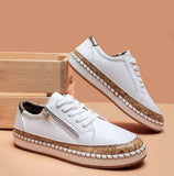 Mujer 2022 Lace Up Print Flats Women Non Slip Fashion Casual Shoes Women Plus Size platform Shoes Zapatos