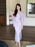 Special Price Does Not Return] Xixi Clear Thin Temperament Hanging Dress Senior Feeling Long Dress Woman