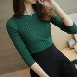 Sweater High Elastic Solid Turtleneck 2021 Fall Winter Fashion Sweater Women Slim Sexy Hight Bottoming Knitted