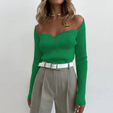 Autumn V Neck Women Knitted Sweater Tops Long Sleeve Skinny Basic 2022 Sexy Casual Pullover