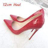 Women 12cm High Heels Fashion Girl Pumps High Heeled Pointed Toes Wedding Party Shoes High Heels Thin heels QP054